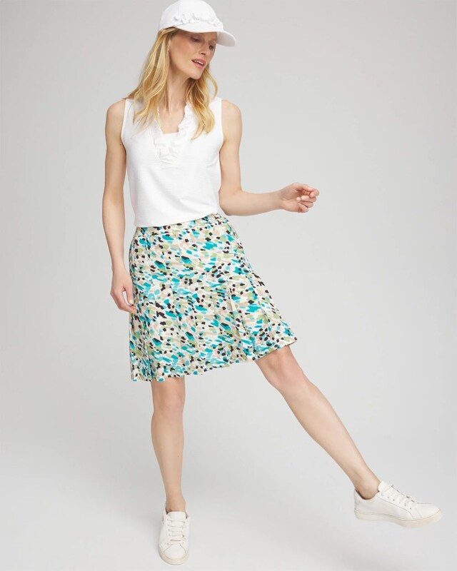 Zenergy UPF V-Neck Ruffle Tank - image 2